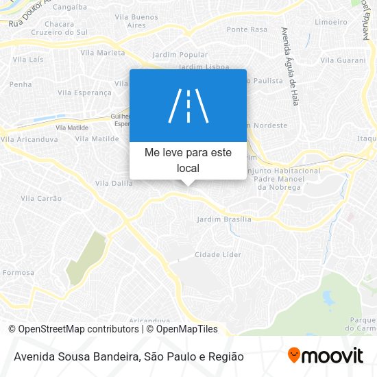 Avenida Sousa Bandeira mapa