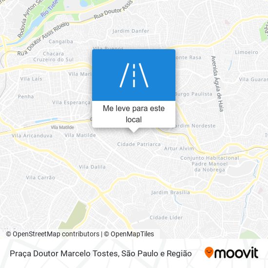 Praça Doutor Marcelo Tostes mapa