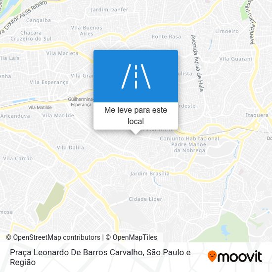 Praça Leonardo De Barros Carvalho mapa