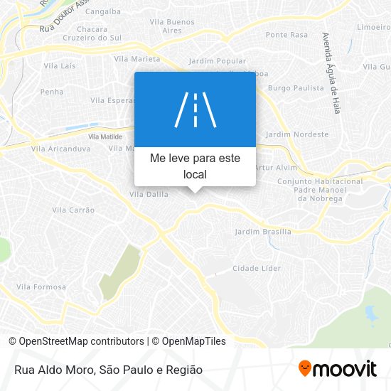 Rua Aldo Moro mapa