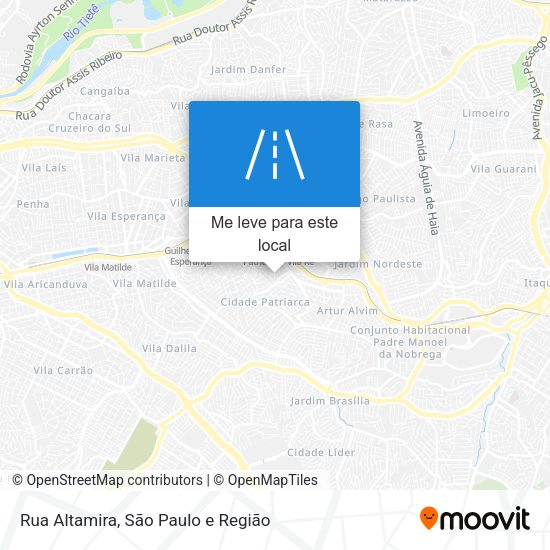 Rua Altamira mapa