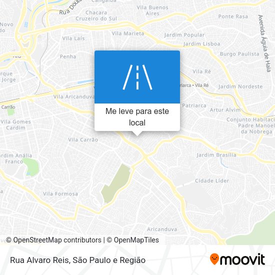 Rua Alvaro Reis mapa