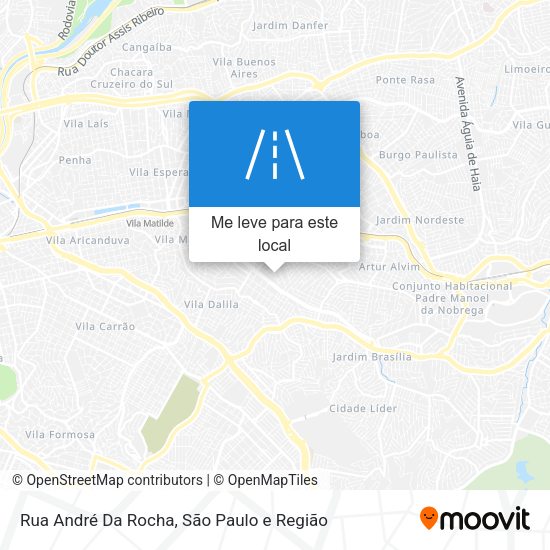 Rua André Da Rocha mapa