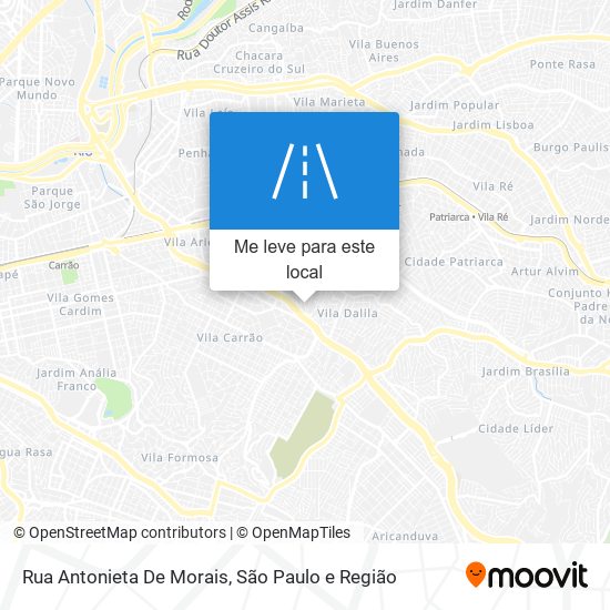 Rua Antonieta De Morais mapa