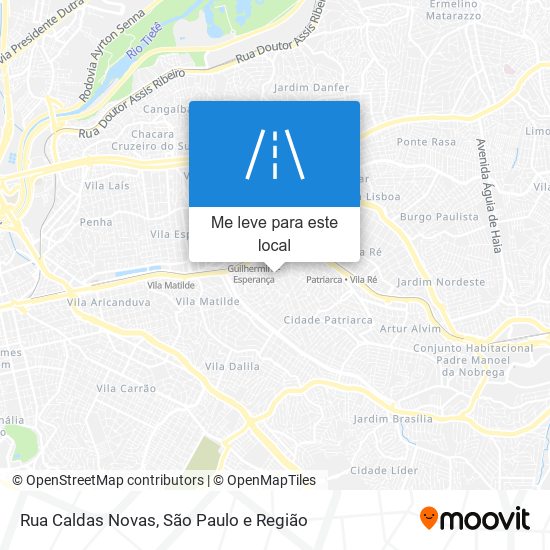 Rua Caldas Novas mapa