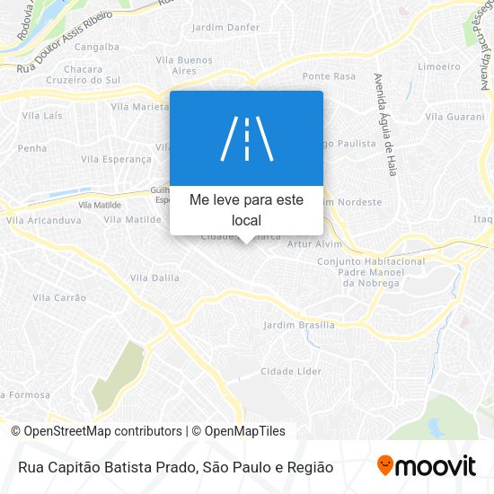 Rua Capitão Batista Prado mapa