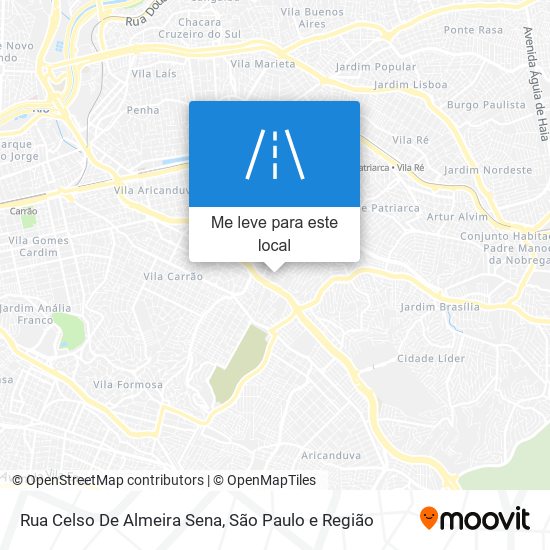 Rua Celso De Almeira Sena mapa