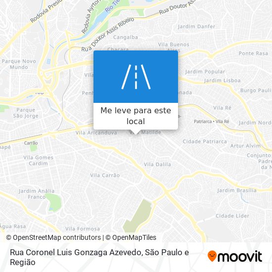 Rua Coronel Luis Gonzaga Azevedo mapa