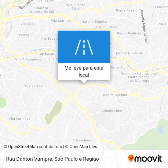 Rua Danton Vampre mapa