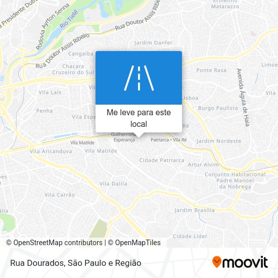 Rua Dourados mapa