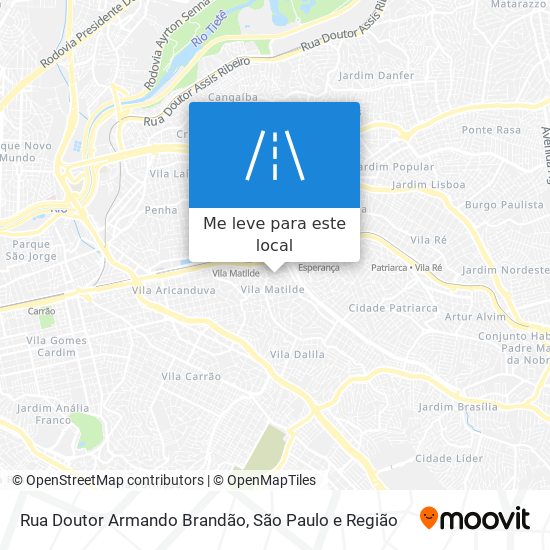 Rua Doutor Armando Brandão mapa