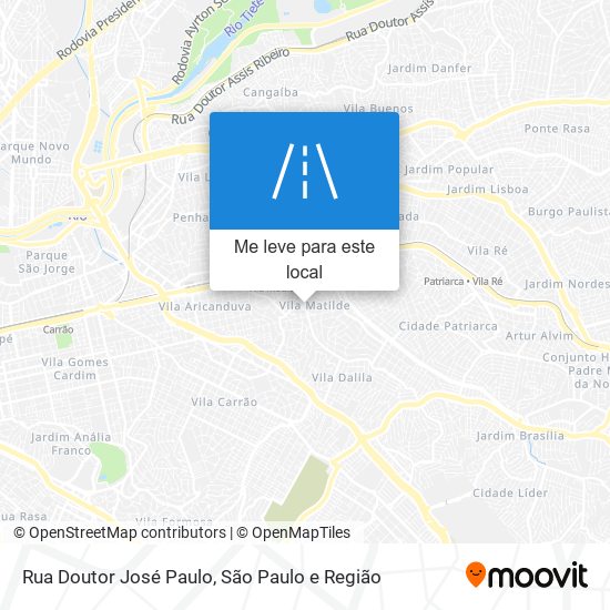 Rua Doutor José Paulo mapa