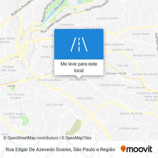 Rua Edgar De Azevedo Soares mapa