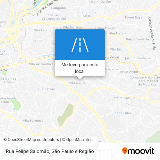 Rua Felipe Salomão mapa