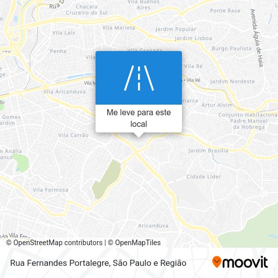 Rua Fernandes Portalegre mapa