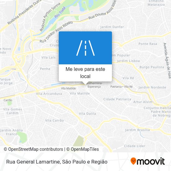 Rua General Lamartine mapa