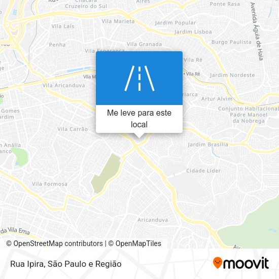 Rua Ipira mapa