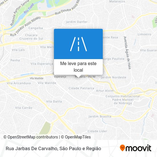 Rua Jarbas De Carvalho mapa