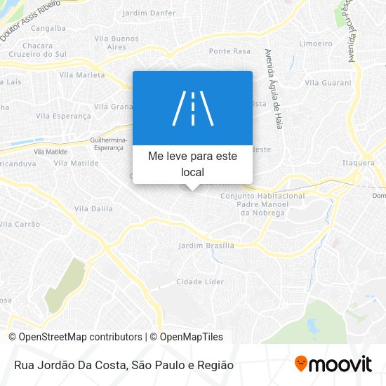 Rua Jordão Da Costa mapa