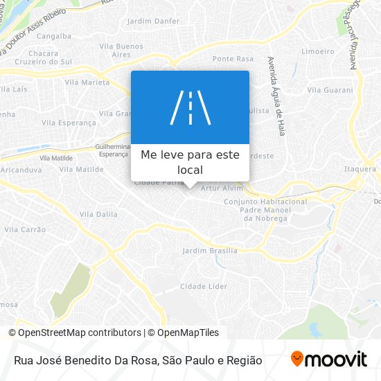 Rua José Benedito Da Rosa mapa