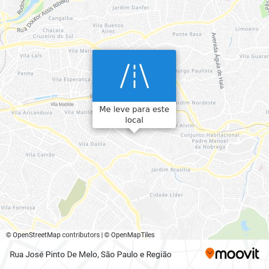 Rua José Pinto De Melo mapa