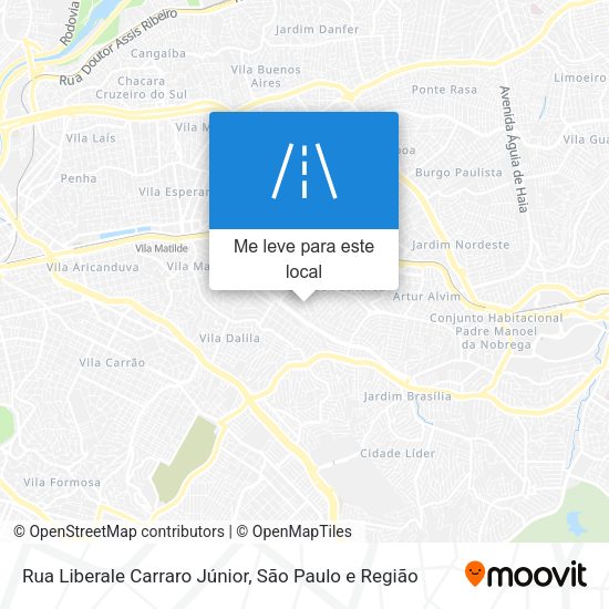 Rua Liberale Carraro Júnior mapa