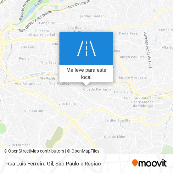 Rua Luis Ferreira Gil mapa