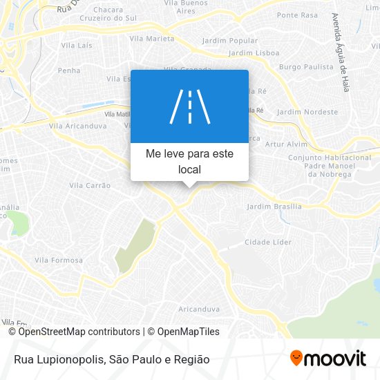Rua Lupionopolis mapa