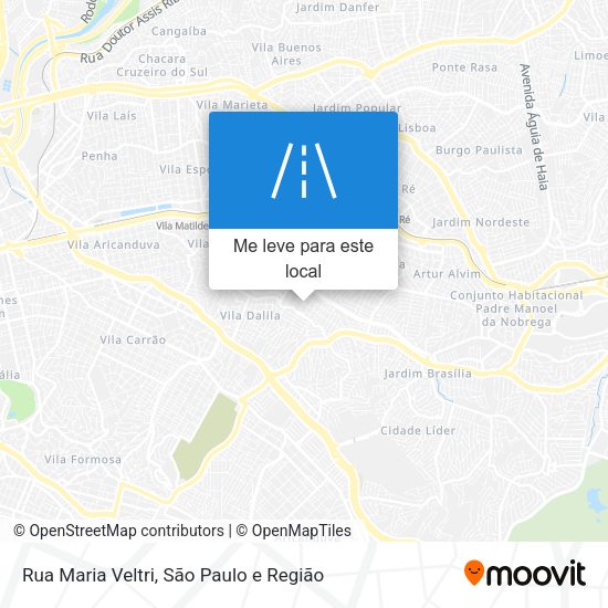 Rua Maria Veltri mapa