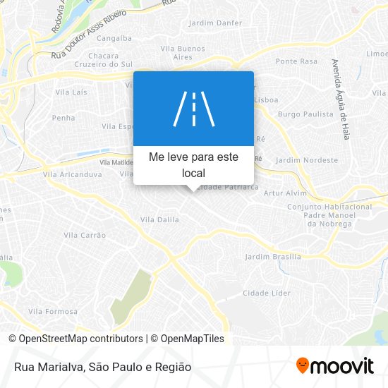 Rua Marialva mapa