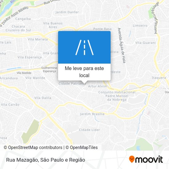 Rua Mazagão mapa
