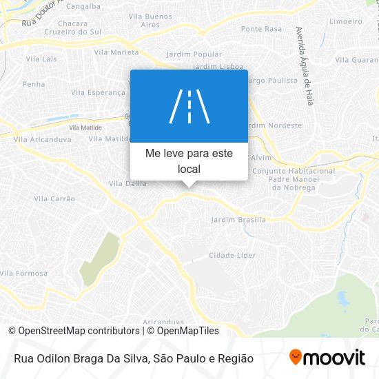 Rua Odilon Braga Da Silva mapa