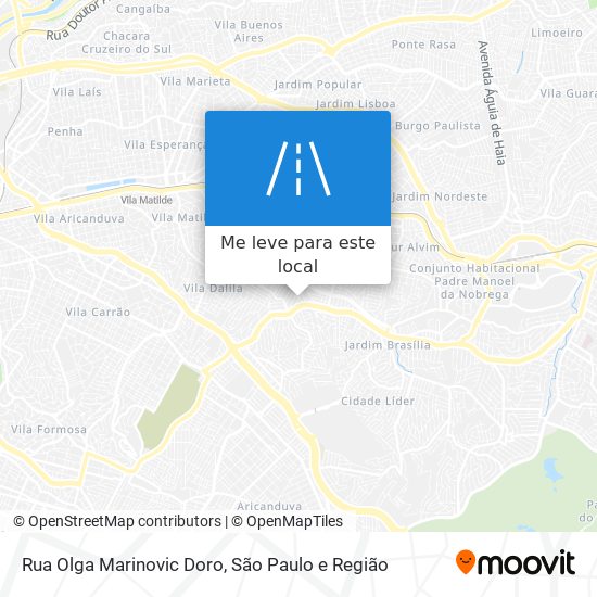 Rua Olga Marinovic Doro mapa