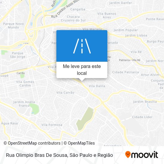 Rua Olimpio Bras De Sousa mapa