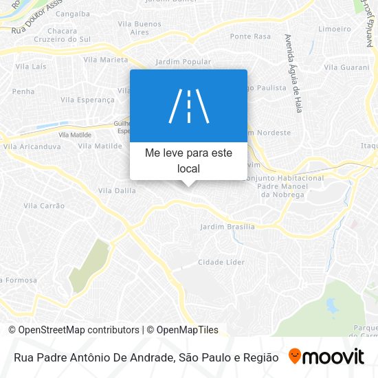 Rua Padre Antônio De Andrade mapa
