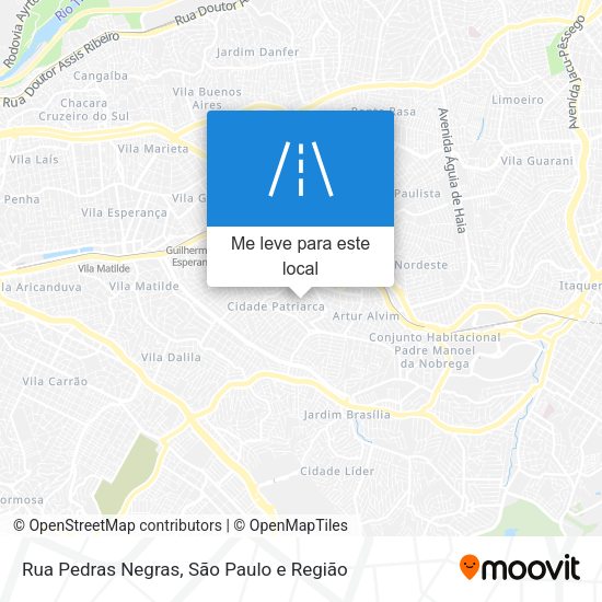 Rua Pedras Negras mapa