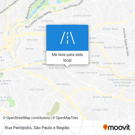 Rua Peirópolis mapa