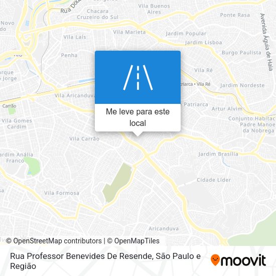 Rua Professor Benevides De Resende mapa
