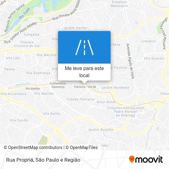 Rua Propriá mapa