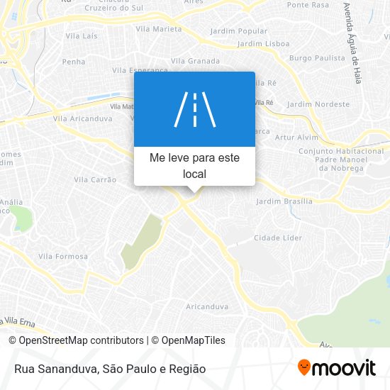 Rua Sananduva mapa