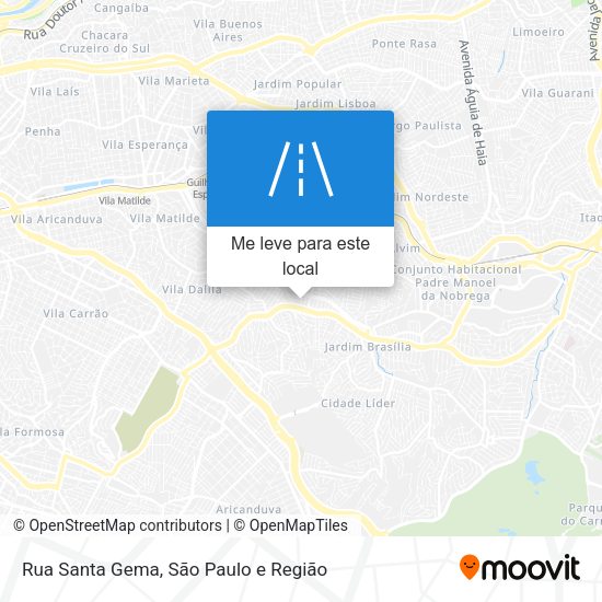 Rua Santa Gema mapa