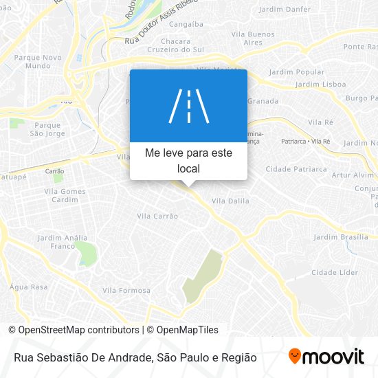 Rua Sebastião De Andrade mapa