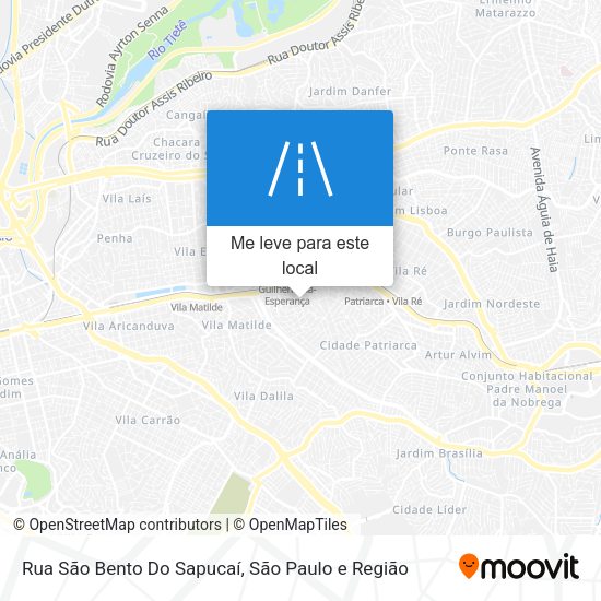Rua São Bento Do Sapucaí mapa