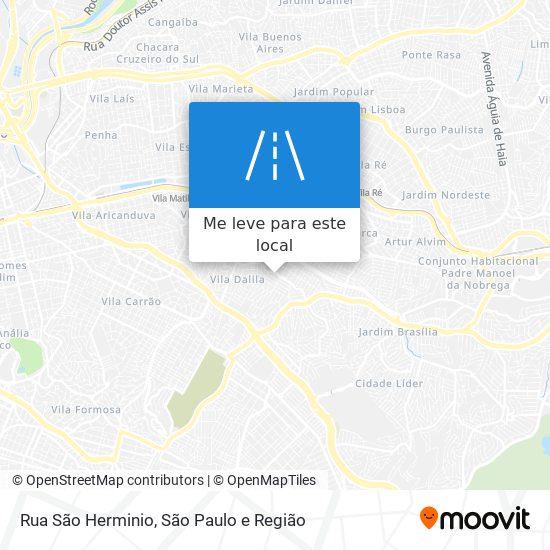 Rua São Herminio mapa