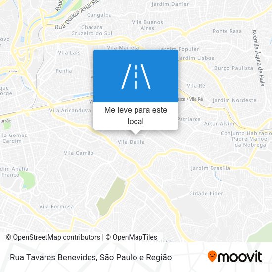 Rua Tavares Benevides mapa