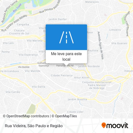 Rua Videira mapa