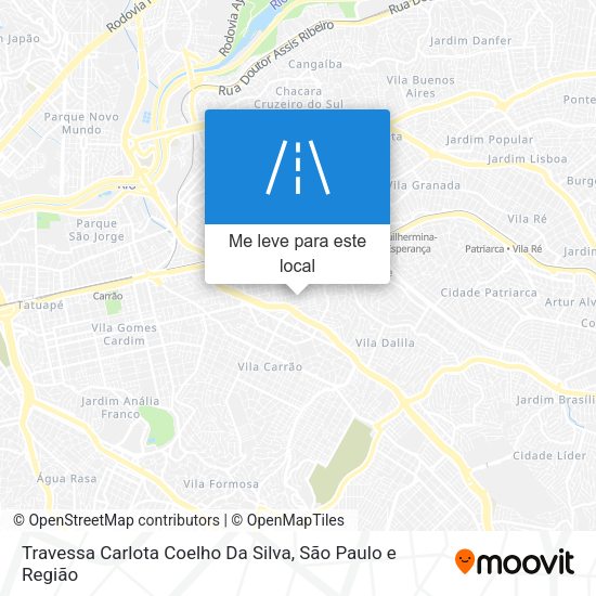 Travessa Carlota Coelho Da Silva mapa