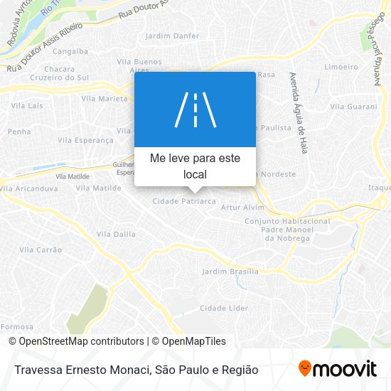 Travessa Ernesto Monaci mapa