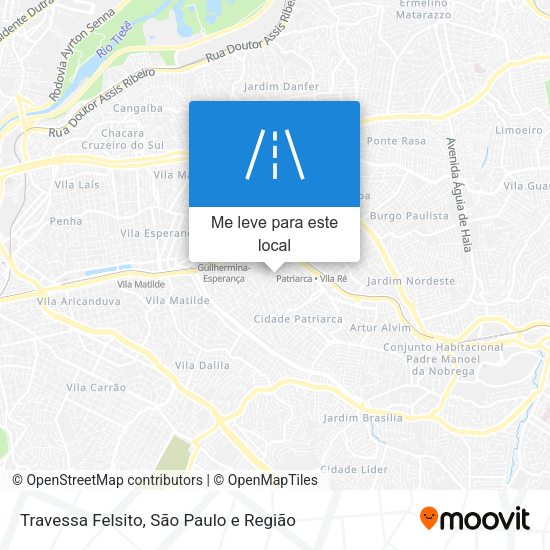 Travessa Felsito mapa