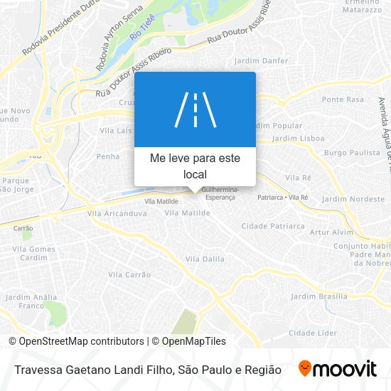 Travessa Gaetano Landi Filho mapa